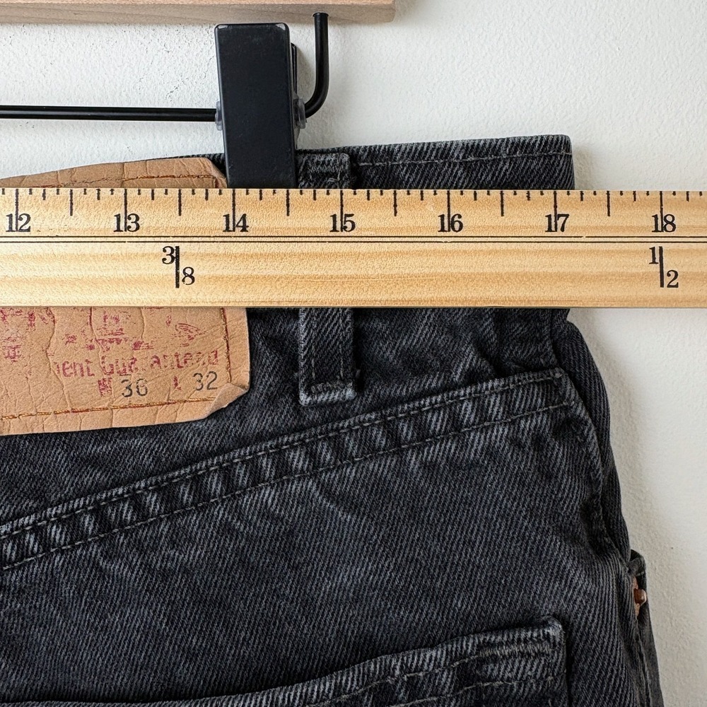 Vintage Levi's 550 Mens 36x32 Black Y2K Skater Baggy 100% Cotton Made in Canada - Picture 11 of 13